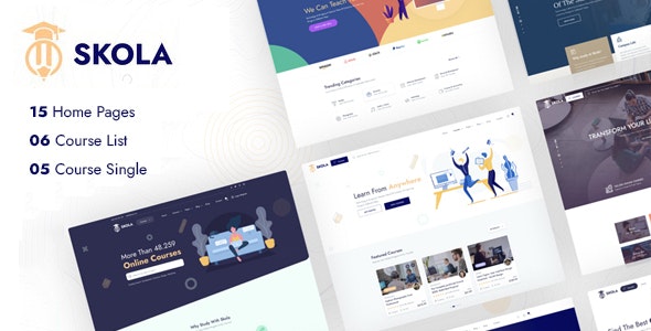 Skola Nulled learning management system WordPress Theme Free Download