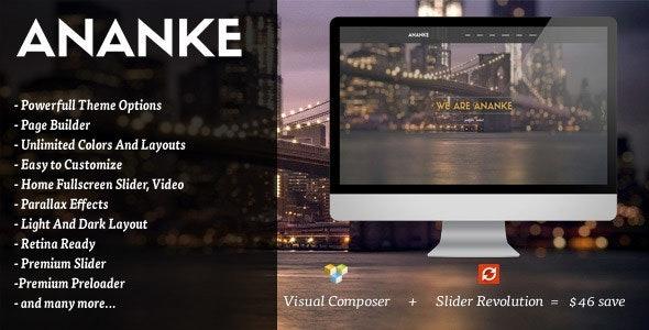 Ananke Nulled One Page Parallax WordPress Theme Free Download