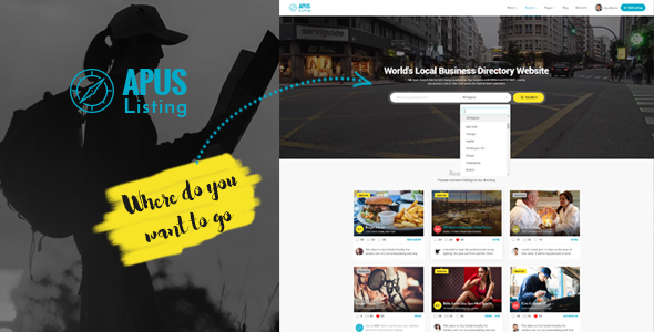 ApusListing Nulled Directory Listing WordPress Theme Free Download