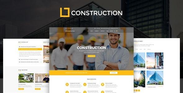 Construction - Business & Building Company WordPress Theme Nulled