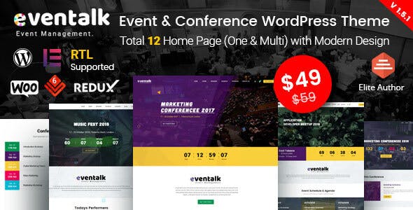 EvnTalk WordPress Theme Nulled Free Download