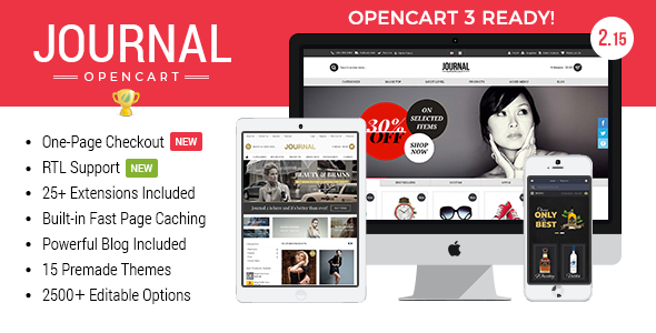 Journal Nulled Advanced Opencart Theme Free Download