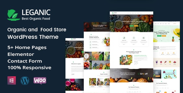 Free Download Leganic - Organic and Food Store WordPress Theme Nulled