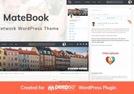 Matebook Nulled Social Network WordPress Theme Free Download