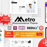 Metro Nulled Minimal WooCommerce WordPress Theme Free Download