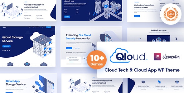 Qloud Theme Nulled Cloud Computing, Apps & Server WordPress Theme Download