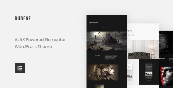 Rubenz - Creative Portfolio AJAX WordPress Theme Nulled Download