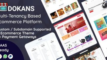 DOKANS Nulled Multitenancy Based Ecommerce Platform (SAAS) Free Download