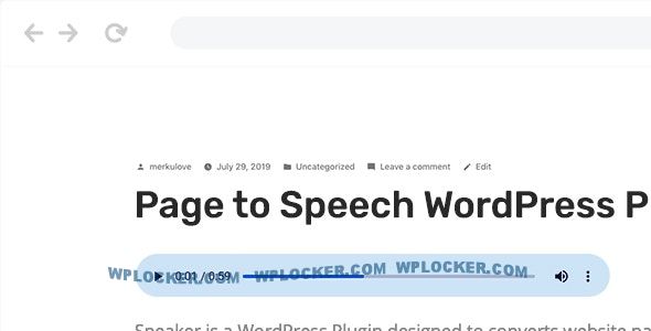 Speaker Nulled Page to Speech Free Download