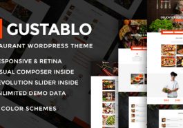 Gustablo Theme Nulled - Restaurant & Cafe Responsive Theme Free Download