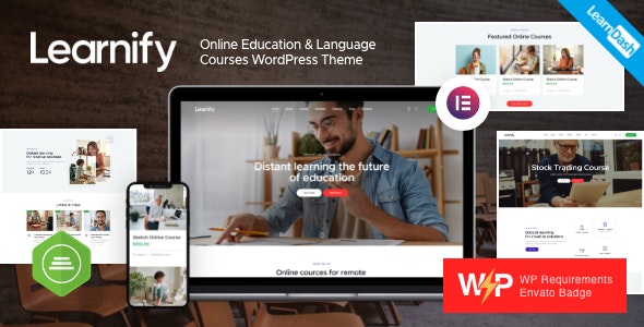 Learnify Nulled Online Education Courses WordPress Theme Free Download