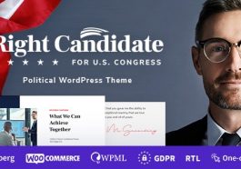 Right Candidate Election Campaign and Political WordPress Theme Nulled