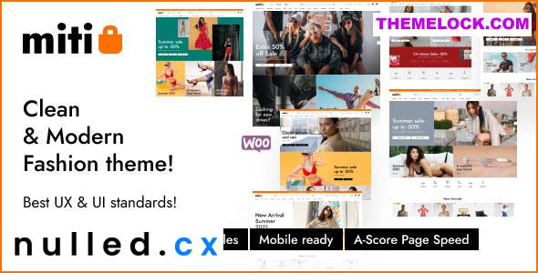 Free Download Miti - Elementor Fashion WooCommerce Theme Nulled