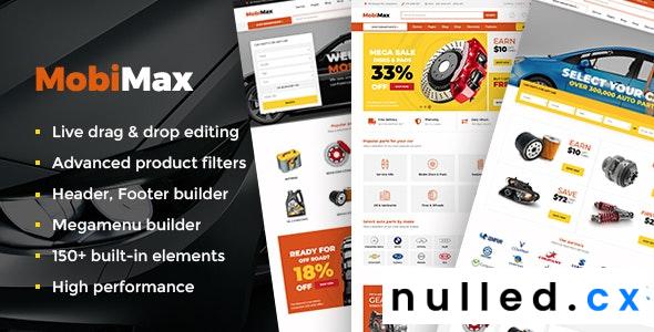 Mobimax Theme Nulled Auto Parts WordPress Theme + WooCommerce Shop Free Download