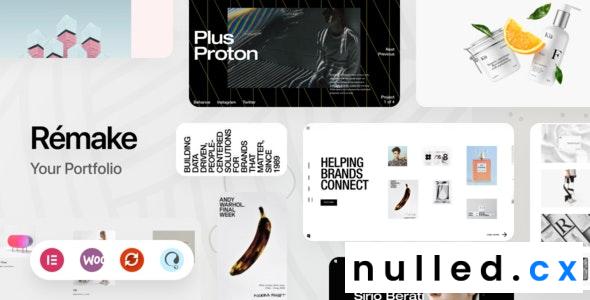 Remake Theme Nulled Minimalist Portfolio Theme Free Download