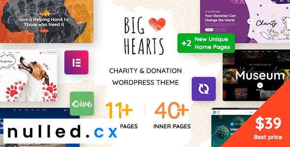 BigHearts Nulled Charity Donation WordPress Theme Free Download