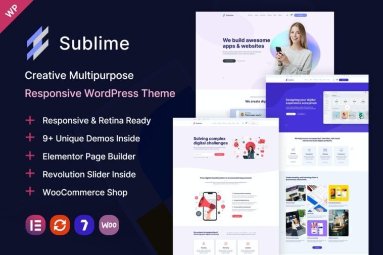 Sublime Theme Nulled Creative Multipurpose WordPress Theme Free Download