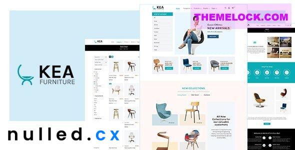 Kea Nulled eCommerce Interior, Furniture Shopify Theme Free Download