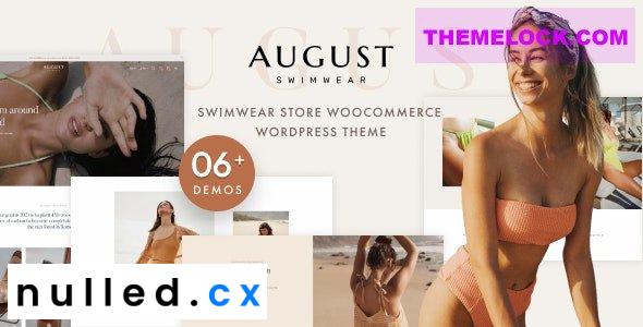 August Theme Nulled Swimwear WooCommerce WordPress Theme Free Download