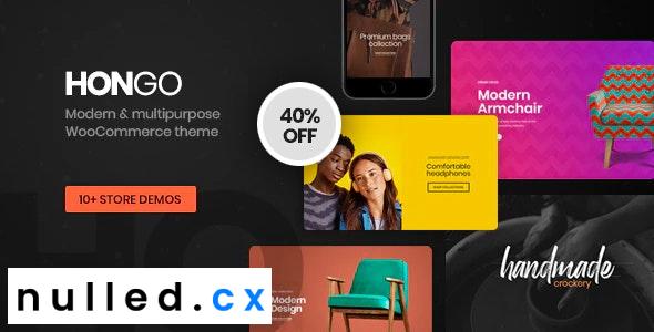 Hongo Theme Nulled Modern & Multipurpose WooCommerce WordPress Theme Free Download