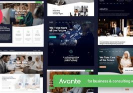 Avante Theme Nulled - Business Consulting WordPress Free Download