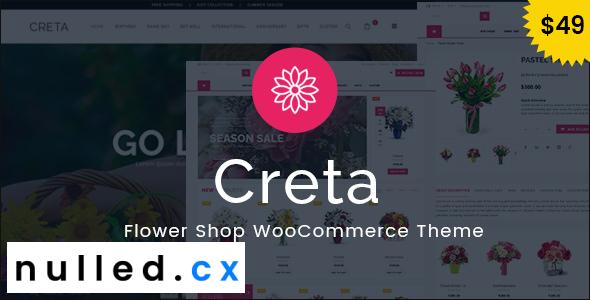 Creta Theme Nulled - Flower Shop WooCommerce WordPress Theme Free Download