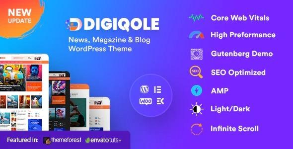 Digiqole WordPress Theme Nulled Free Download