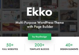 Free Download Ekko - Multi-Purpose WordPress Theme with Page Builder Nulled