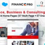 Finance Pro - Business & Consulting WordPress Theme Nulled Download