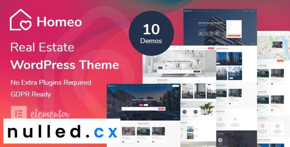 Homeo Theme Nulled - Real Estate WordPress Theme Free Download