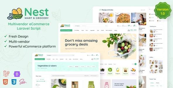 Nest - Multivendor Organic & Grocery Laravel eCommerce Nulled Download