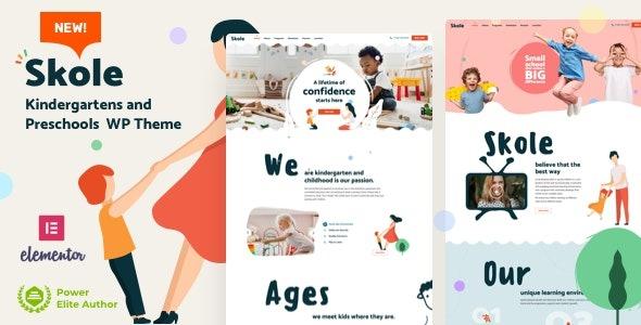 Skole Nulled School Kindergarten WordPress Elementor Download