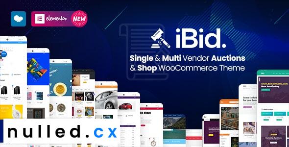 iBid Theme Nulled - Multi-Vendor Auctions WooCommerce Theme Free Download