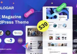 Blogar WordPress Theme Nulled Free Download