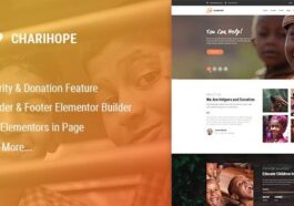 Charihope Nulled Charity and Donation WordPress Theme Free Download