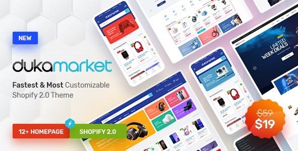 Dukamarket Shopify Theme Nulled Free Download