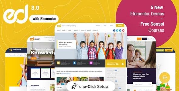 Ed School WordPress Theme Nulled Free Download