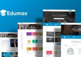 Edumax Theme Nulled WordPress Theme To Build Online Course Portal Free Download