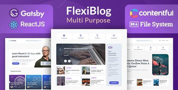 Free Download FlexiBlog - React Gatsby Multipurpose Blog Themes Nulled