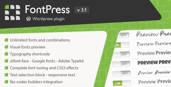 Free Download FontPress - Wordpress Font Manager Nulled