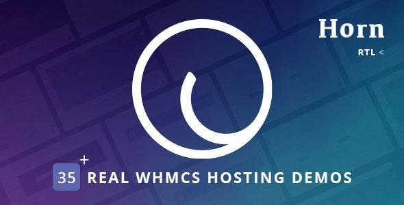 Free Download Horn - WHMCS Dashboard Hosting Theme Nulled