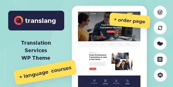 Free Download Translang Translation Services & Language Courses WordPress Theme Nulled