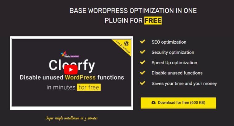 Free Download Webcraftic Clearfy Business Nulled