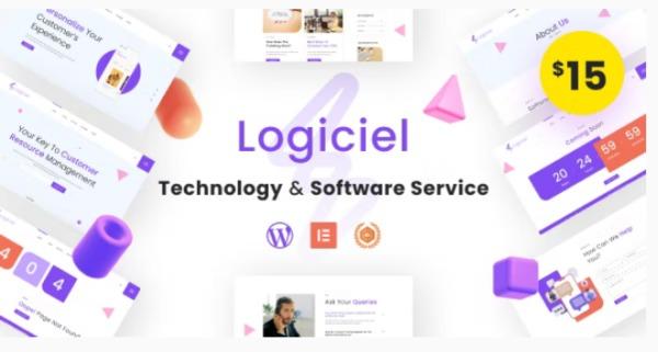 Logiciel Theme Nulled Technology & Software Service WordPress Theme Landing Pages Free Download