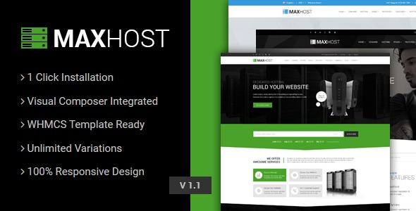 MaxHost Wordpress Theme Nulled Free Download