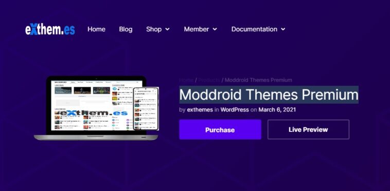 Moddroid GPL – Android Download Theme For WordPress Free Download