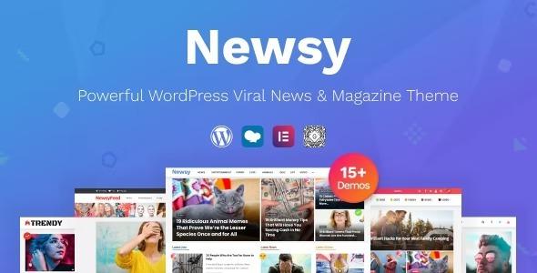 Newsy Nulled Viral News & Magazine WordPress Theme Free Download