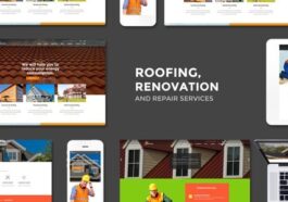 Roofing Nulled Renovation & Repair Service WordPress Theme Free Download