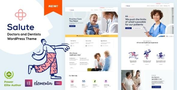 Salute - Medical Elementor WordPress Theme Nulled Download