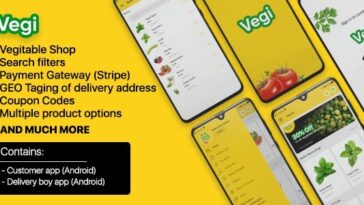 Vegi Nulled – The Ultimate Grocery – Food – Milk Ordering app with Delivery boy & Admin Android Laravel Free Download